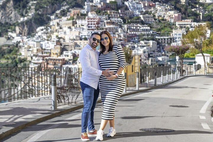 Professional photo shoot around Positano