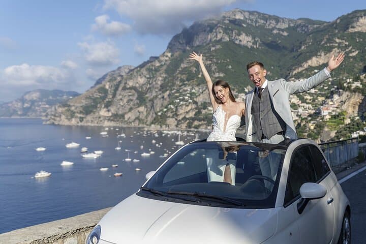 Professional photo shoot around Positano