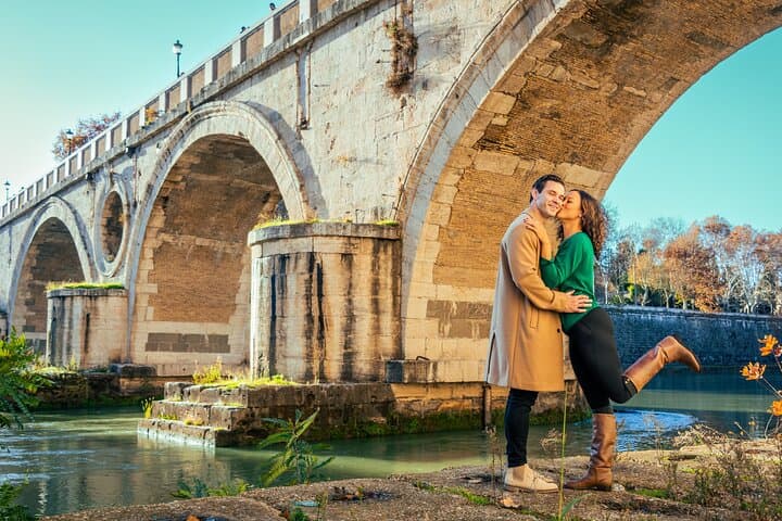 Under ancient arches, love flows like the Tiber.