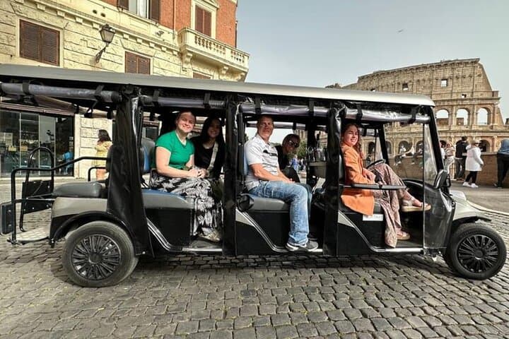 Panoramic Golf Cart Tour with Pick-Up & Rooftop Reservation