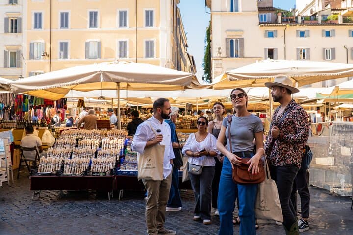 Rome Farmers Market, Pasta & Tiramisu Class with Wine