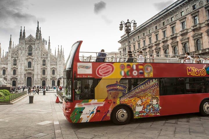 Hop-On Hop-Off Bus Tour in Milan Panoramic Icons Aboard + Ebook