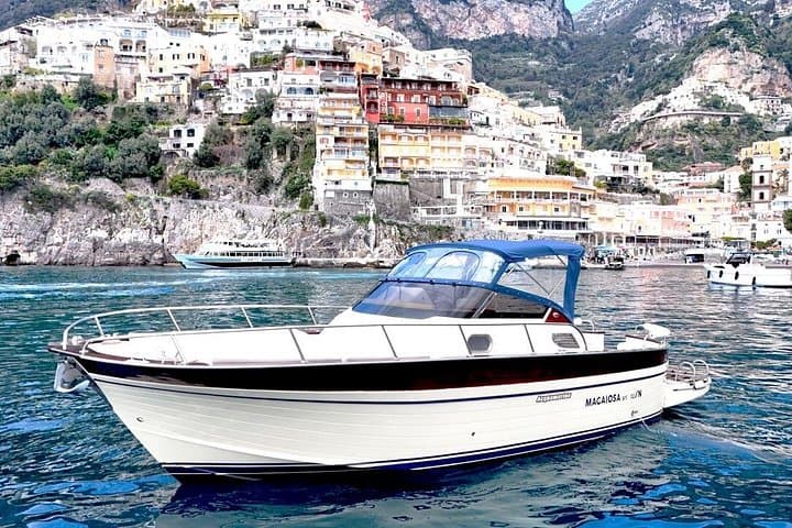 From Sorrento: Positano & Amalfi Coast Boat Tour with Pick Up