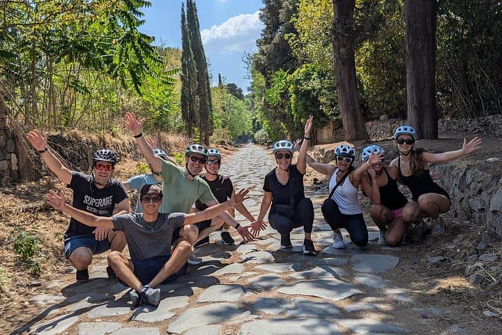 Ride an e-bike along the Appian Way from Rome to Castel Gandolfo.