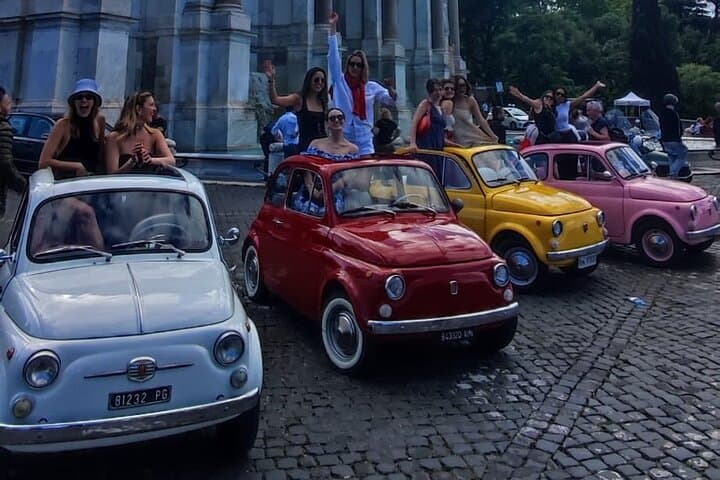 2.5 Hours Private Tour in Rome on a Vintage Fiat 500 open cabrio