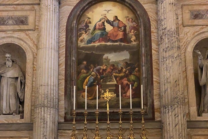 Art at St Paul's Basilica in Rome