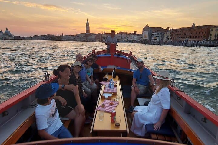 Venice: Relaxing Sunset Ride aboard old fishing boat