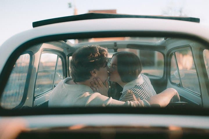 Rome Photography service with fiat 500 vintage car
