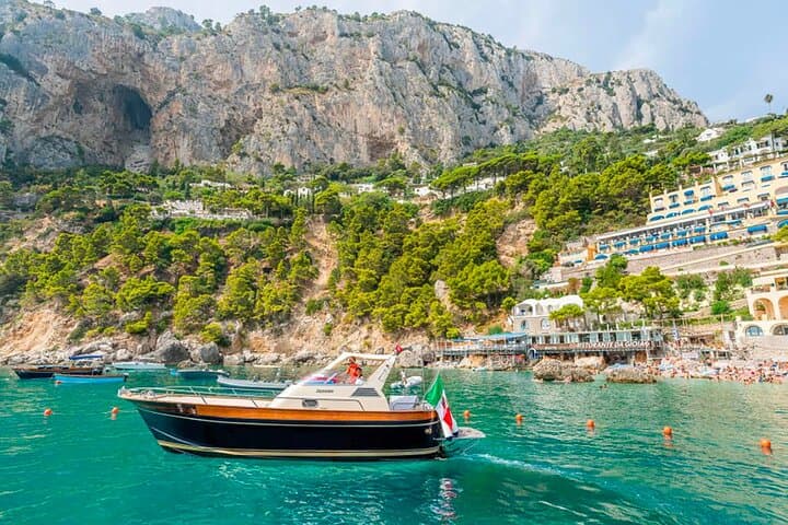 Iconic Capri & Blue Grotto Boat Tour from Sorrento