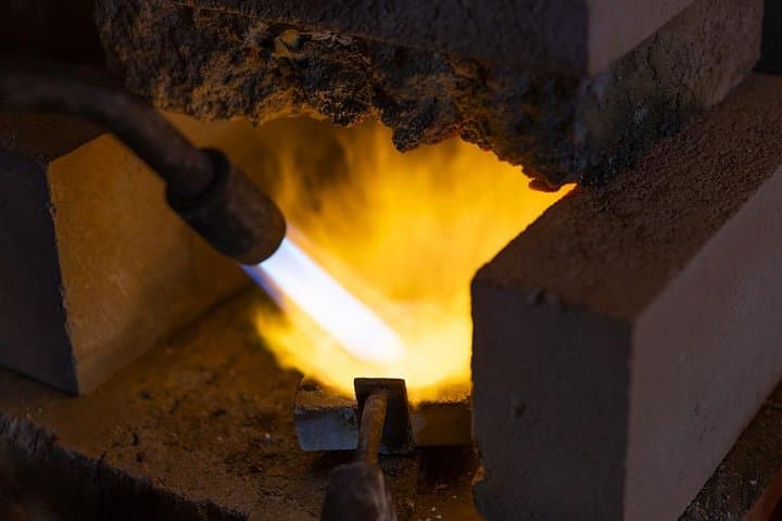 Melting silver