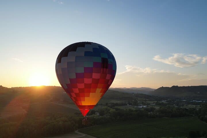Lift off into the golden sky for a peaceful morning flight.