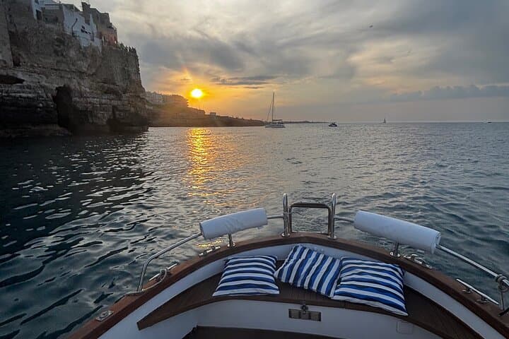 Wooden Gozzo Tour With Aperitif Towards Polignano a Mare