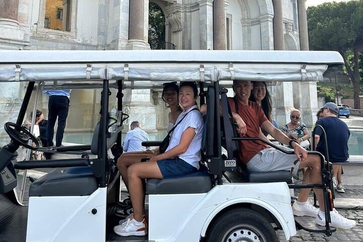 Rome by Golf Cart Private Tour and Colosseum Ticket & Audio Guide