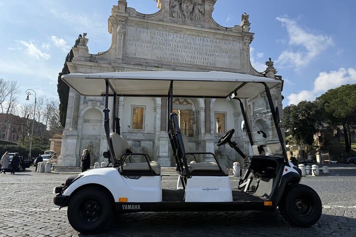 Rome Highlights Tour by Electric Golf Cart & E-Tuk