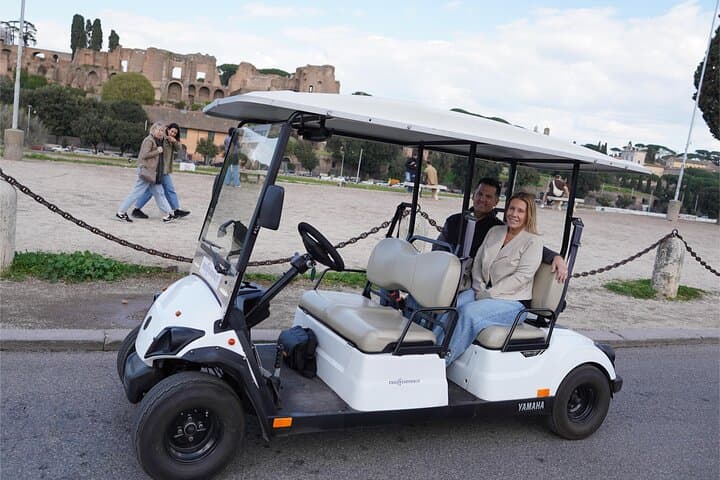 Rome Highlights Tour by Electric Golf Cart & E-Tuk