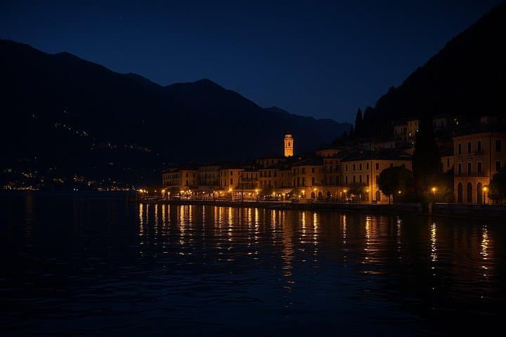 Como Lake by night