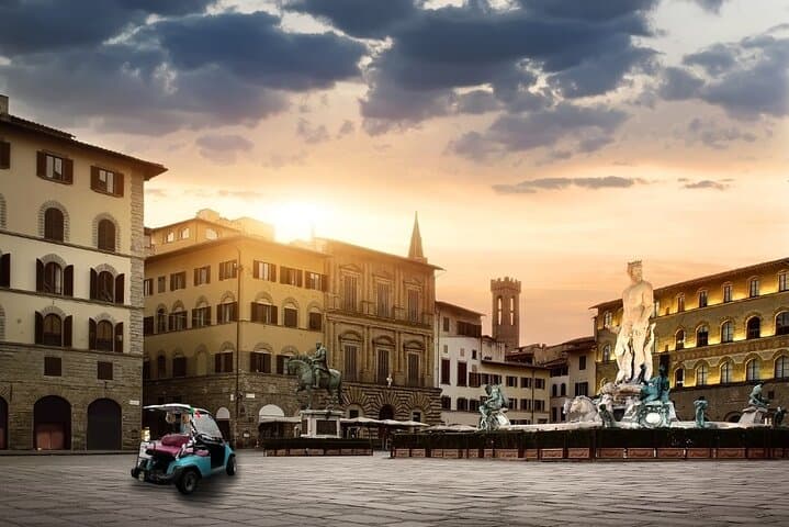 Florence Tour - 60 Minutes by Golf Cart with Multilingual Guide