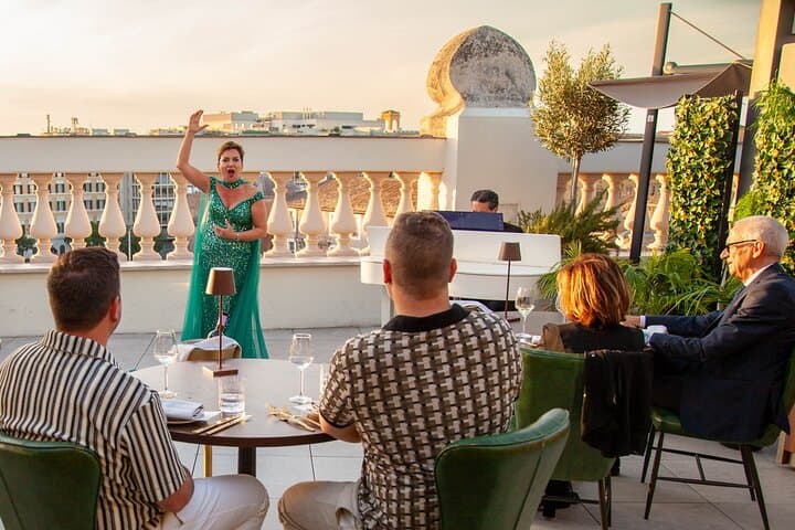 Rome: Rooftop Gourmet Dinner & Opera Performance