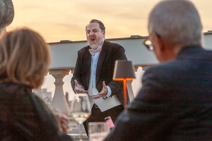 Rome: Rooftop Gourmet Dinner & Opera Performance