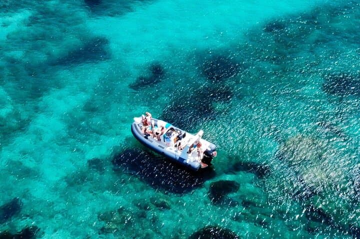 From Olbia: dinghy tour with snorkeling at Tavolara