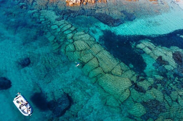 From Olbia: dinghy tour with snorkeling at Tavolara