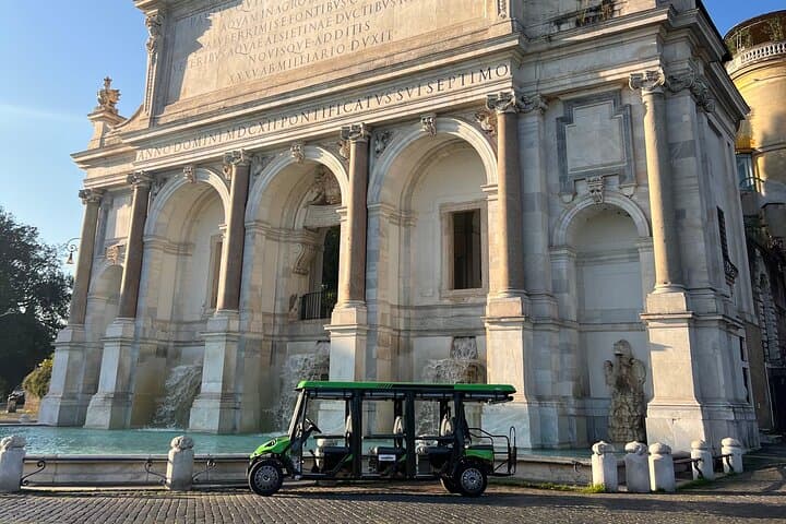 Our golf carts are the easiest way for families to see Rome-no long walks, just big memories.