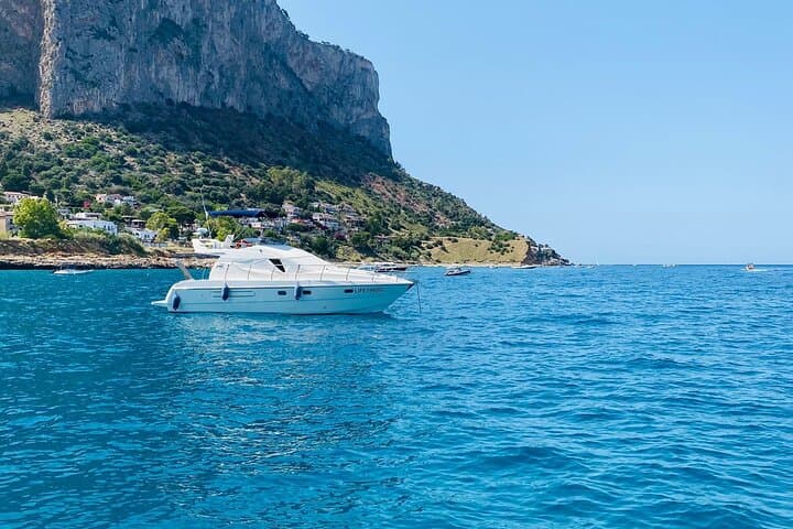 Exclusive Boat Tour on the Palermo Coast Baia Mondello