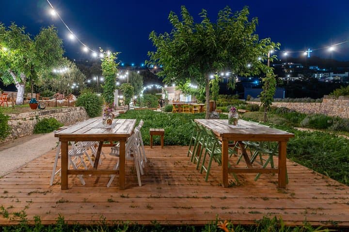 Compose your dish in a magical garden in the center of Ostuni