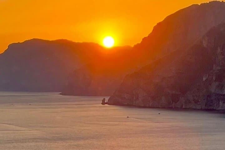 Positano shared sunset by boat with aperitif