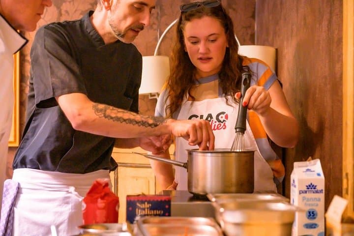 VIP Cooking Class with Carbonara, Pesto Making, Lasagna & Cannoli