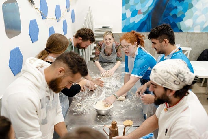 Preparing the dough!