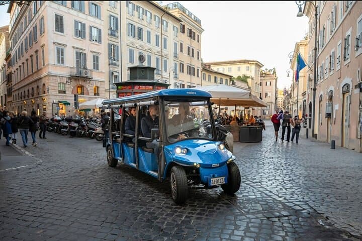 Rome in Style: Golf Cart Tour with Prosecco and Gelato