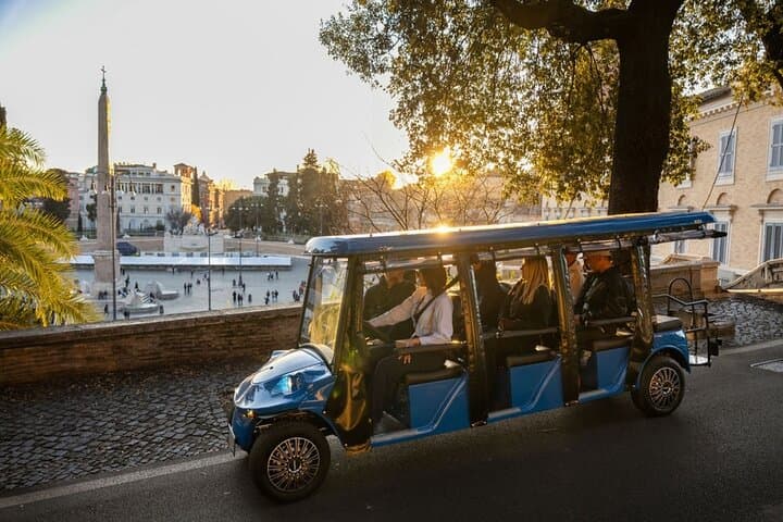 Rome in Style: Golf Cart Tour with Prosecco and Gelato