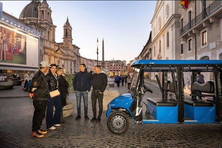 Rome in Style: Golf Cart Tour with Prosecco and Gelato