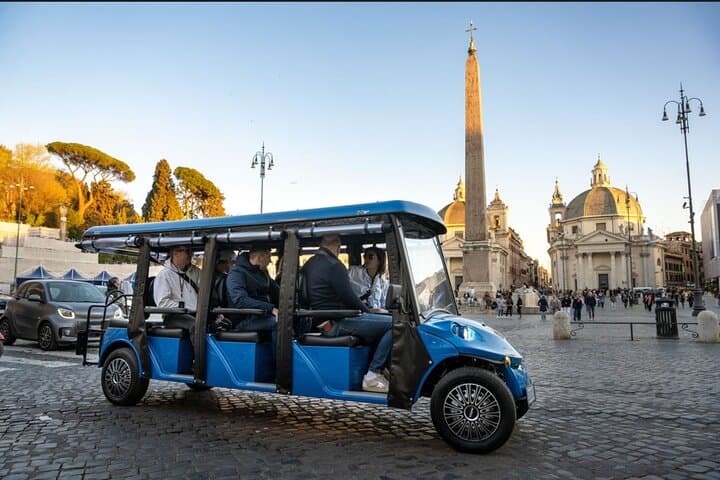 Rome in Style: Golf Cart Tour with Prosecco and Gelato