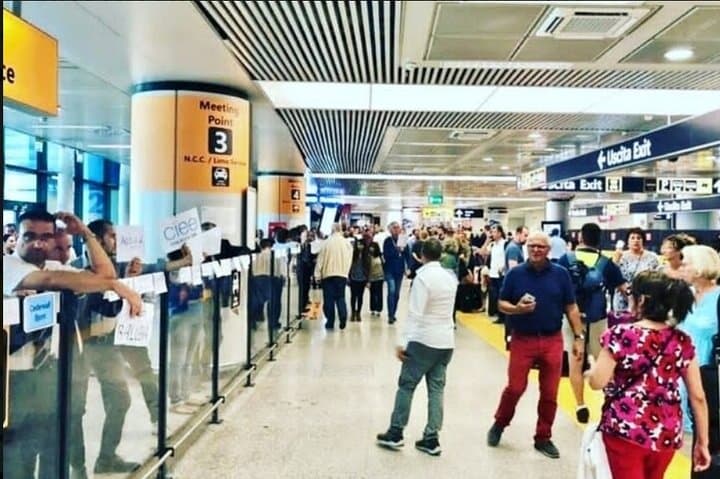 Terminal 1 FCO Aeroporto.