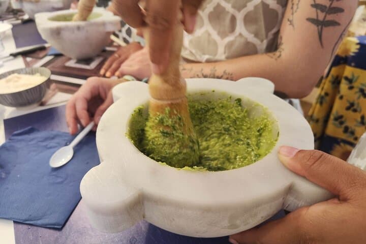 Pesto is almost ready