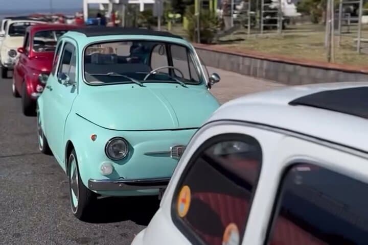 Sunset Taormina Fiat 500 vintage tour