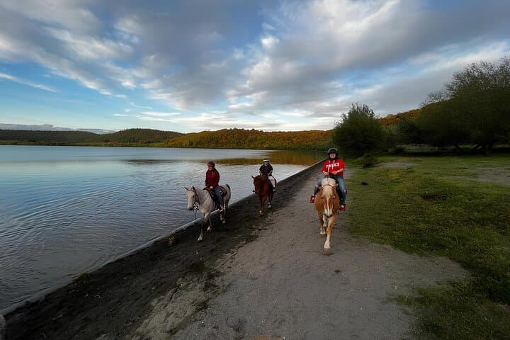 Lake Martignano Horseback Ride with Guide Near Rome