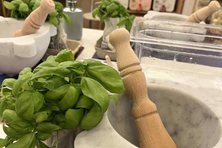 Genoese Pesto with Mortar