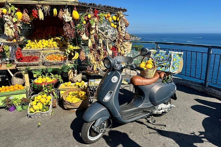 Amalfi Lemon Grove Vespa Tour Scenic Ride and Local Tasting