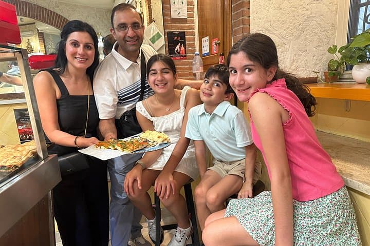 Enjoy roman pizza