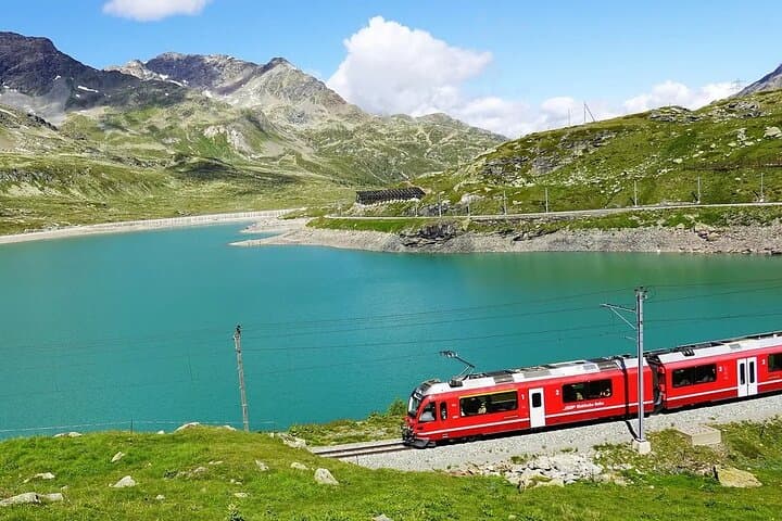 Bernina Express Train and St. Moritz Day Tour from Milan