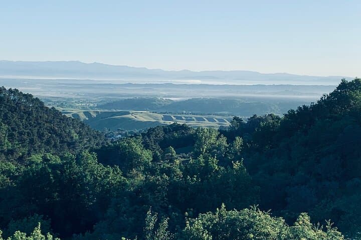 The countryside above Casciana Terme