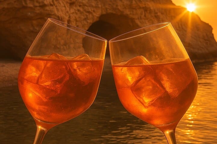 Toast to Cala Bernat to seal a pact, a love, an eternal friendship.