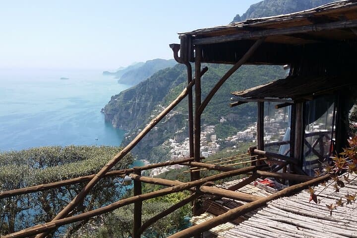 Panoramic view from the restaurant La Taglaita (Positano)