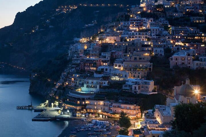 Positano at night