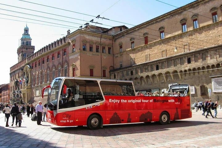 Bologna Open Bus & San Luca Express combo with food vouchers