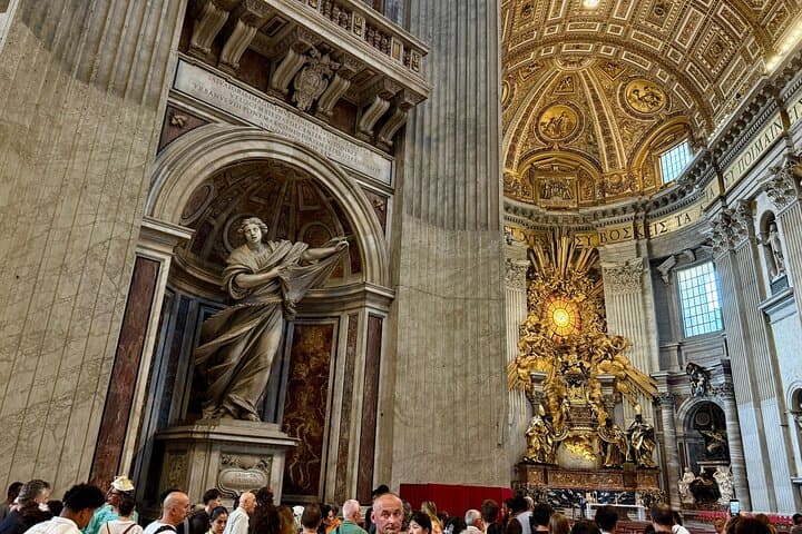 Vatican Basilica Tour with Dome Climb Grottoes and Live Guide
