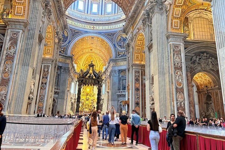 Vatican Basilica Tour with Dome Climb Grottoes and Live Guide